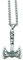 Men Nordic Double Eagle Axe Shape Titanium Steel Pendant for Men, Hip Hop Style, Stainless Steel Pendant, Jewelry