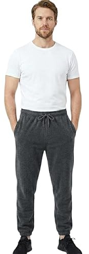 reshmena® Men's Fleece Trouser Jogging Pants Tracksuit Casual Joggers with Two Pockets for Men UK Classic Jogging Bottoms Pants Jogger