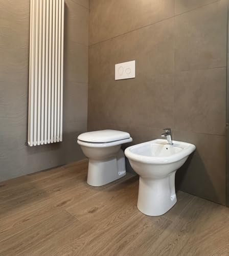 Sanitari bagno tradizionali bianco lucido – Water e bidet con coprivaso Dalia