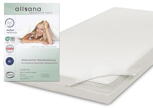 allsana Encasing Matratzenbezug 180x210x24 cm Allergiker Milbenschutz | Zwischenbezug in Überlänge, gegen Milben & Bettwanzen, atmungsaktiv, Hohenstein & Dermatest zertifiziert, 95°C waschbar