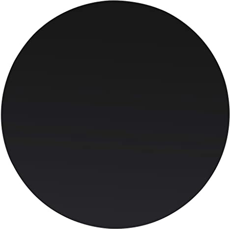 Foknhdi Plateau de table en verre trempé noir rond 700 mm 8 mm d'épaisseur, design moderne, robuste et durable, facile à nettoyer, pour table à manger, table basse, table de jardin et table de balcon