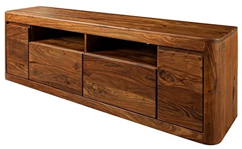 MASSIVMOEBEL24.DE Toronto TV-Board 178x58x40 Sheesham/Palisander, Farbe:Dunkelbraun gewachst, Größe:178x40x58 cm (BxTxH)
