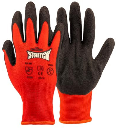 WORKPOWER Arbeitshandschuhe Herren - Handschuhe - Montagehandschuhe aus Latex - Handschuhe Herren - Arbeitshandschuhe Männer - arbeitshandschuhe herren gr 9 - handschuhe arbeitshandschuhe