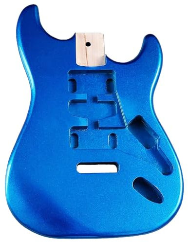 JD.Moon E-Gitarrenkörper für Fender ST Strat Gitarre Zubehör DIY Metall Blau Pappel HSH Gitarrenkörper