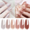 Vishine 6Pcs Gel Nail Polish Set Jelly Nude Neutral Skin Color Dusty Rose Maple Red Gel Polish Kit Semi-Transparent Nail Polish Fall Nail Gel UV LED Soak Off Home DIY 8ml