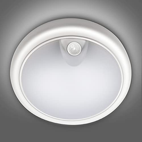 EXTRASTAR 24W LED Ceiling Light with Infrared Motion Sensor, 1920 Lumen Round Surface Mounted LED Panel Ceiling Lamp, IP65 Waterproof for Outdoor & Indoor Use - 6500K Daylight