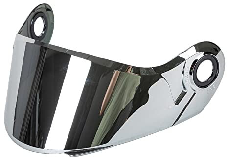 Ronyme Lente de Visera de Casco para Cascos Integrales LS2 FF370 FF394 FF325, Chapado en plata