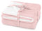 AmeliaHome Kuscheldecke 220x240 cm zarte Steppung Sherpa Lammfelloptik Wohndecke Shleepy Puderrosa