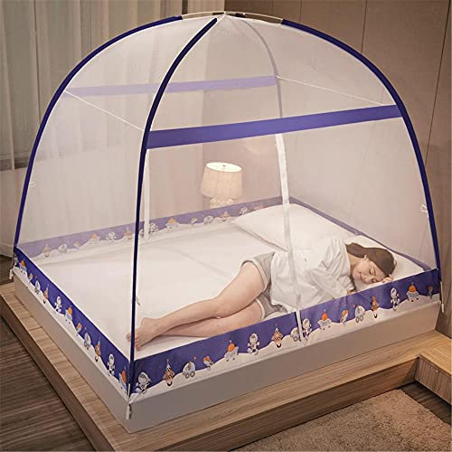 Zanzariera Traspirante Zanzariera Pieghevole Portatile Zanzariera Zanzariera per Letto Zanzariera a Rete Fine per Letto Zanzariera Portatile Tenda-120 * 200 cm