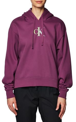 Calvin Klein Jeans Felpa Donna Gradient con Cappuccio, Viola (Amaranth), L