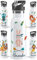 OWLBOOK® Edelstahl Trinkflasche Kinder personalisiert | Wasserflasche mit Strohhalm | 600 ml | Sportdeckel | Spülmaschinenfest | Schule Schulanfang Geschenke zur Einschulung Mädchen | Boho Hase
