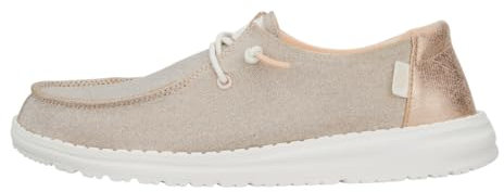 Hey Dude Wendy Metallic Sparkle - Womens Shoes - Rose Gold - Size EU 42