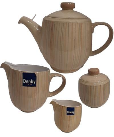 Juego de tetera, lechera, CREMERO Y AZÚCAR DEMBY