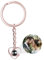 Personalized Photo Projection Keychain Custom Heart Photo Keyring Projection Keychain for Women Anniversary Memorial Gifts (rose gold-3,1PCS)
