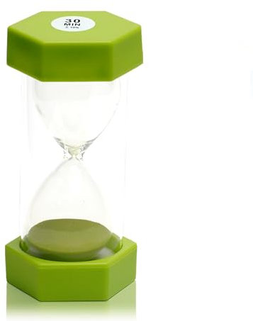 Reloj de Arena, Doble protección, temporizadores de Arena, Asistente de gestión del Tiempo, Regalo Creativo, decoración de la Oficina de la Sala de Estar, 30 Minutos, Verde