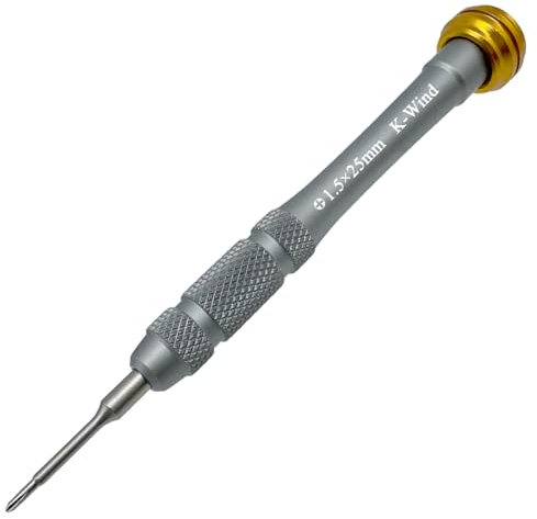 Phillips Screwdriver PH000 1.5mm, Magnetic Screwdriver Phillips 000 Compatible with iPhone MacBook DJI Propeller & Switch, Cross Screw driver #000, Swivel Top, S2 Steel Tip, Aluminum Alloy