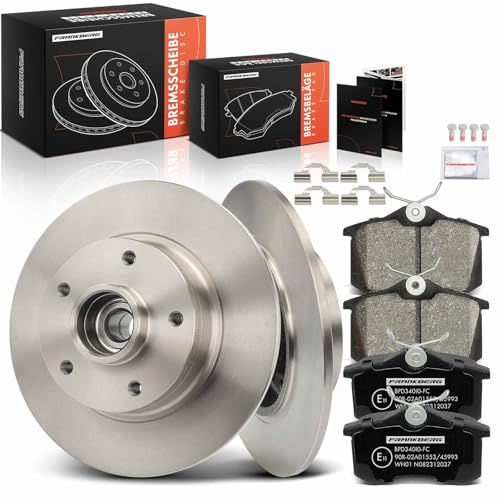 Frankberg 1 kit de freins arrière | 1E0698451A, 161698451D; Compatible avec: M.e.g.a.n.e III Hatchback B3 BZ0/1, M.e.g.a.n.e III Coupé DZ0/1