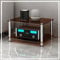 ZIUSFAC Etagère en Verre Meuble HiFi Support Meuble Stéréo Audio Rack À 2/3 Etagères Meuble Multimédia pour Boitier TV Stéréo Lecteur DVD Enceinte Cinéma Xbox(Brown,2 Tier)