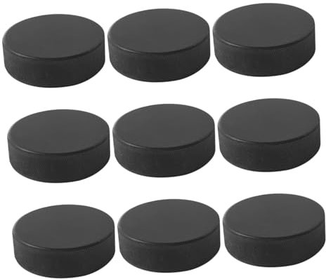 BELLIFFY Eishockey-Pucks Schwarze Sportbälle für Das Training Universelle Passform
