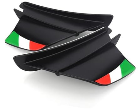 XNASU Upgrade Für Aprilia DORSODURO 750 900 1200 CAPONORD 1200 MANA Winglet Aerodynamischer Spoilerflügelsatz(Schwarz)