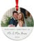 Our First Christmas as Mr and Mrs Ornament with Photo - Ceramic Christmas Tree Decoration 2024