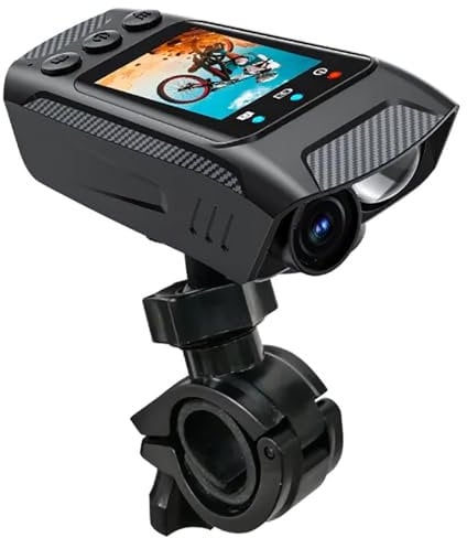 Good Homie 3 In 1 Bicycle Riding Recorder, Cycling Camera Outdoor,Bike Light and Bike Horn, 4K High Definition Image Stabilization, Multifunctional Cycling Camera for Outdoor Cycling