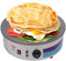Crepes Maker, 3000 W, Ø 45 cm, professionnelle, en acier inoxydable, avec revêtement antiadhésif et thermostat réglable, pour crêpes, pancakes, omelettes, palais