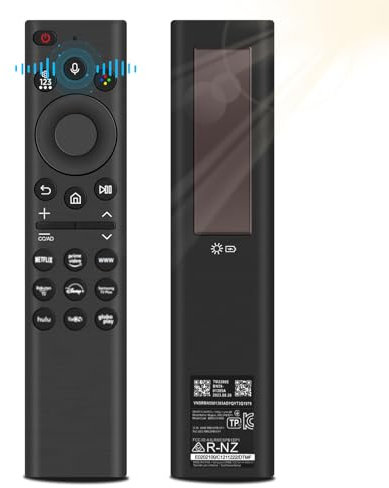 Télécommande de Remplacement pour Samsung, BT-1890A Télécommande vocale à Chargement Solaire pour Samsung Smart TV, Universelle pour Sam-Sung Télécommande TV Compatible avec Sam-Sung 2021-2023