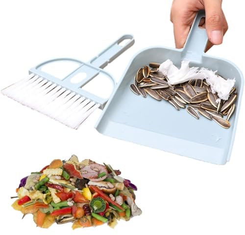 Petit Ensemble de Balayage et de Balayage à Balai et à balayeur, Nettoyage Multifonctionnel du Clavier de Bureau épaissi | Petit Balai et balayeur Set pour la Maison, Les, Le campi