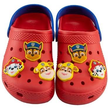 PAW PATROL Schuhe, Chase Rubble Und Marshall Schuhe Jungen, Sommer Clogs Kinder, Rot 27
