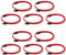 BLASHRD 10 Pezzi 50CM SATA 3.0 III SATA3 7Pin Dati Cavi SSD 6Gb / S Dati Disco Rigido HDD con Versione Premium con Manicotto in Nylon(Rosso)