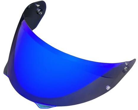 MTDVZR Helmvisier für HJ33, UV-Schutz kratzfest winddicht Helm-Gesichtsschutz kompatibel mit HJC i90,i91 (Tiefes Blau-Nur für Taggebrauch)