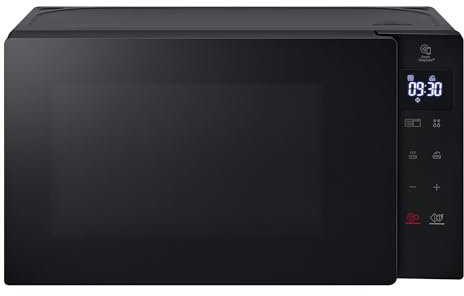 Forno Microonde 20 Litri con Grill al Quarzo, 700 W, Programmi Automatici, Scongelamento Rapido Defrost, Funzioni Timer e Orologio Smart Diagnosis, Scaldavivande, Nero