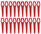 20PCS Strimmer Replacement Blades Red For Einhell Cordless Grass Trimmer For GE-CT 18 Lawnmower Blades Garden Power Tool Accessorie