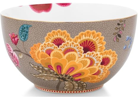 Pip Studio Blooming Tales Fantasy Khaki Bowl 18cm