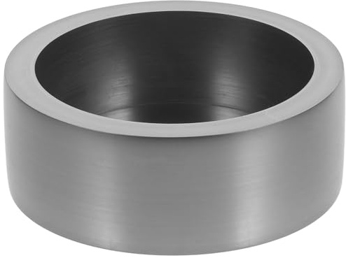 Schwarz Runde Graphit Barrenform, 80ml, für Metallguss | Werkstatt und Edelmetallguss, Hitzebeständig, Glatte Oberfläche ohne Grate, 1 Stück