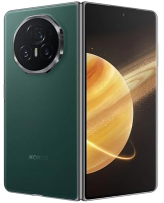 HONOR Magic V3 5G AI Mobile Phone, Sim Free, 9.2mm Folding Screen Smartphone, 5150mAh All-Day Battery, 12GB 512GB, Eye Comfort Display, Dual SIM, Android 14 - Green