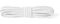 Kaps Cordones Redondos Finos, Cordones de Calidad de 2 mm de Ancho, 100% algodón para Calzado Informal y de Moda, Hechos en Europa, 1 par (60 cm - 24 inch - 3 to 4 Con ojales/ 01 - blanco)