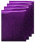 MiPremium Purple Glitter Heat Transfer Vinyl HTV, Glitter Iron On Vinyl (Pack of 4 Sheets), for T Shirts Sports Clothing, Garments & Fabrics, Easy Weed, Cut & Press Purple Glitter Vinyl (Purple)