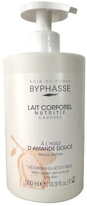 byphasse Nutritivo Leche Corporal a la Extracto de almendra dulce piel seca dosificador – – Juego de 4