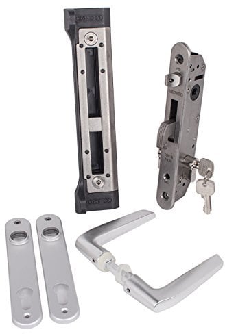 LOCINOX FORTY-SET ALU Einsteckschloss-SET Komplett für Drehtore, Flügeltore, Hoftore