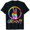 Groovy 70er Tie Dye Shirt, Vintage 70er Jahre T-Shirt, Retro