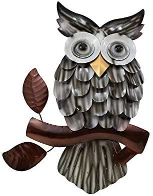 Klp Wanddeko Eule Vogel Uhu Ziervogel Metall Deko Bild Tier Figur Wandschmuck Hänger