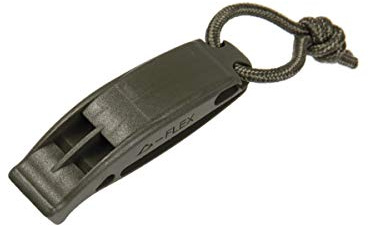 Mil-Tec 2 Pack Signalpfeife Tactical Molle (7 x 2 cm/Oliv)