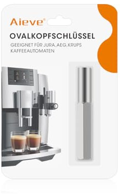 Aieve - Llave de cabeza ovalada para reparar cafeteras automáticas Jura, Krups, AEG ohne Schlüsselring