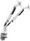 Dellonda Adjustable & Rotating Double Monitor Arms, 9kg Load Capacity, 17-32 Screens - White - DH27