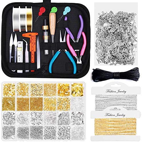 Shynek Jewelry Making Kit for Adults - Supplies with Tools, Wires, Findings, Charms