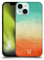 Head Case Designs Azzurro E Arancione Aquarello Sfumato Custodia Cover Dura per Parte Posteriore Compatibile con Apple iPhone 13 Mini