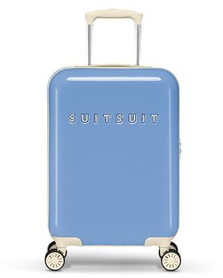 SUITSUIT Fabulous Fifties – Handgepäck-Koffer mit 4 Rollen – 55 cm – 33L – Pastellblau
