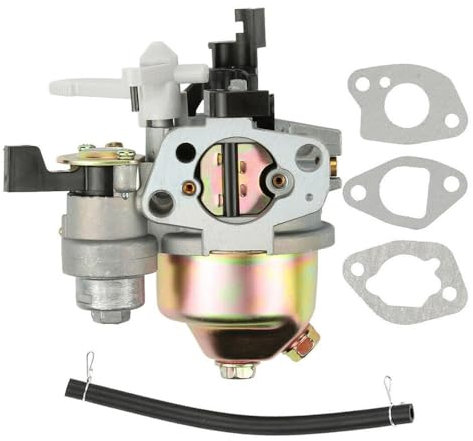 Hancaner Carburador Moto para Honda GX160 GX168F GX200 5.5HP 6.5HP Carburador Generador con 3 * Juntas Motores Motor Generador Cortacésped